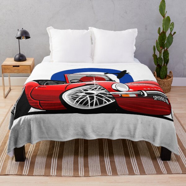Item preview, Triumph Spitfire Mk III caricature red designed and sold by car2oonz.