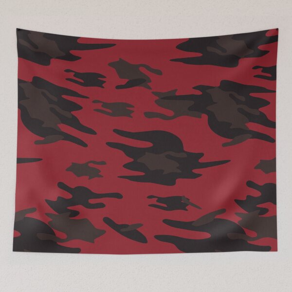 Item preview, Red Camo military style modern designed and sold by ColorByAli.