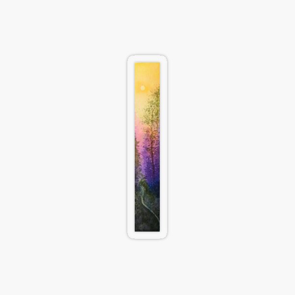 Sunset stroll Transparent Sticker