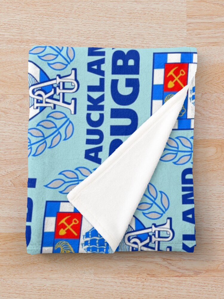 Thumbnail 3 of 6, Throw Blanket, Auckland Rugby  designed and sold by Zingerart.