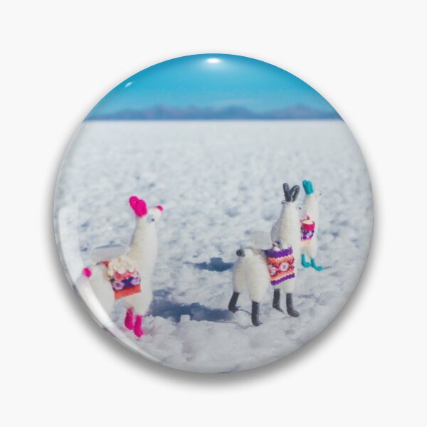 Item preview, Llamas looking into the distance on the Salt Flats, Bolivia designed and sold by Carrie Lyman Photography.