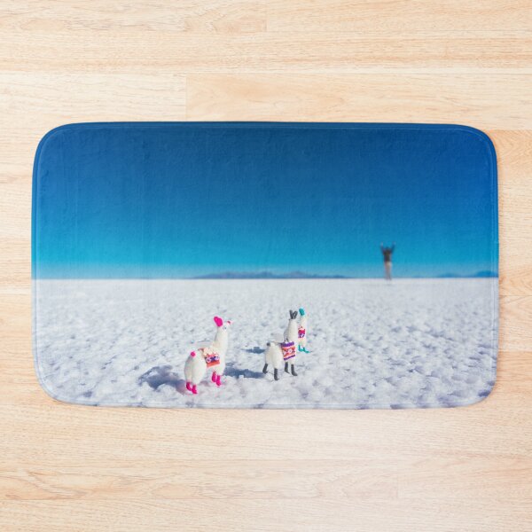Item preview, Llamas looking into the distance on the Salt Flats, Bolivia designed and sold by Carrie Lyman Photography.