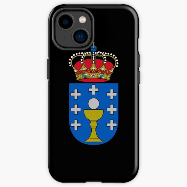 escudo de armas de la bandera de galicia Funda resistente para iPhone