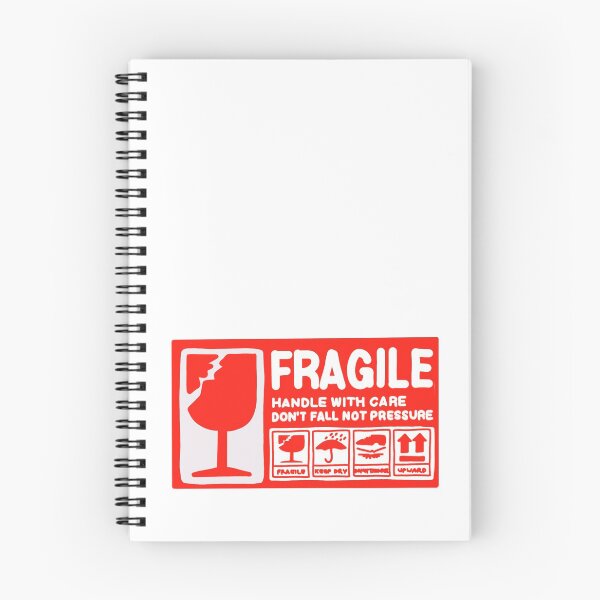 Item preview, Red Fragile label package sticker designed and sold by Karinayusuf.