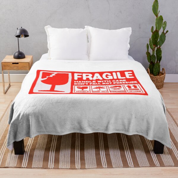Item preview, Red Fragile label package sticker designed and sold by Karinayusuf.