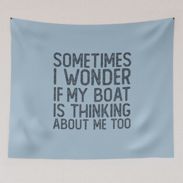 Item preview, Sometimes I Wonder If My Boat Is Thinking About Me Too Funny Boating Pontoon Lover Gift designed and sold by alenaz.