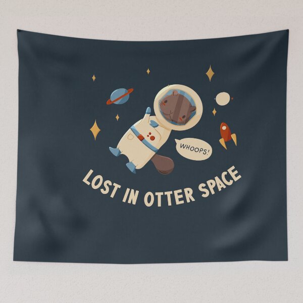 Item preview, Lost in Otter Space designed and sold by truffleivy.