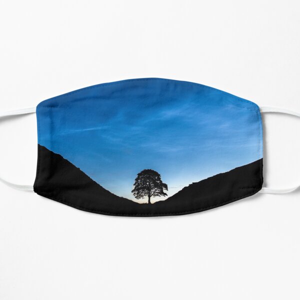 Sycamore Gap and Noctilucent Clouds Flat Mask