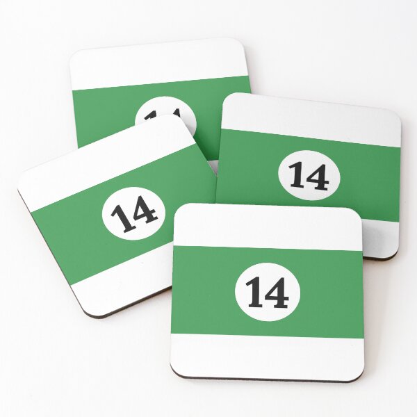 Item preview, Billiard 14 Ball Green Stripes  designed and sold by Taumaturgo.