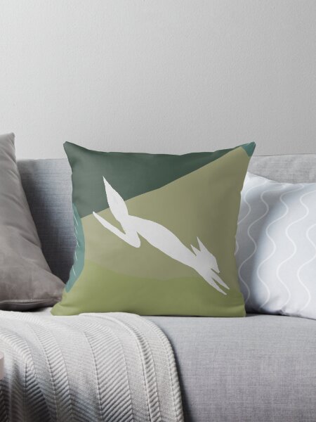Arctic Fox Throw Pillow