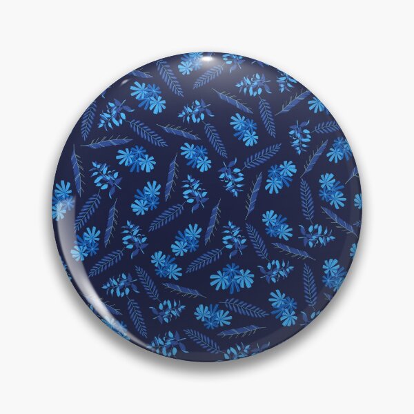 Item preview, Pattern of Various Blue Leaves and Flower designed and sold by Orchyd.