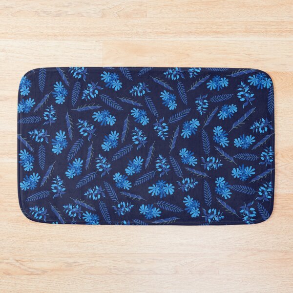 Item preview, Pattern of Various Blue Leaves and Flower designed and sold by Orchyd.