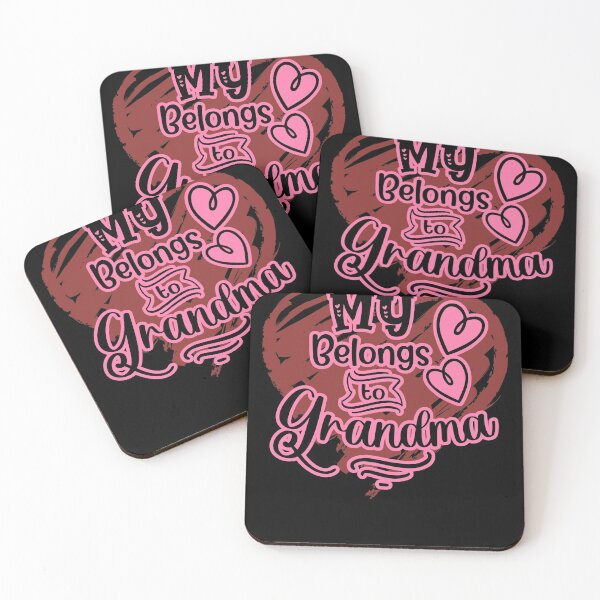 Aperçu de l'œuvre Mon cœur appartient à grand-mère! Cadeau mignon de grand-mère de Valentine créée et vendue par Br. Mom of 2.