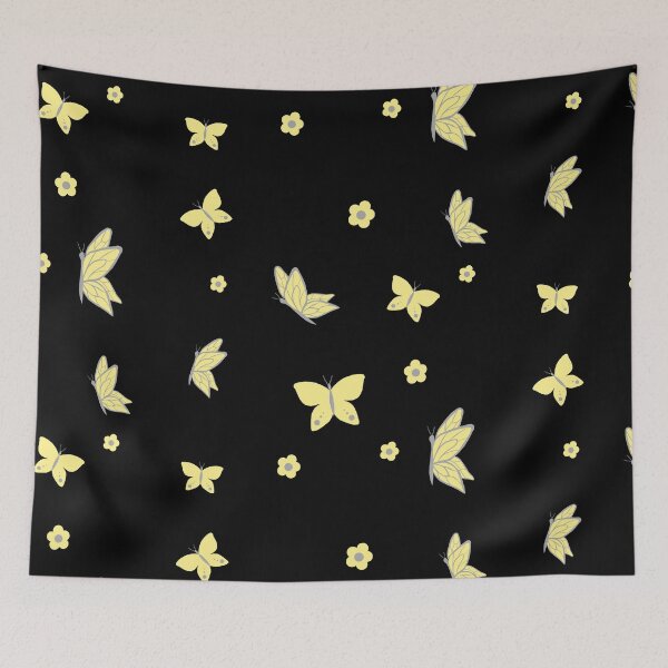 Item preview, Butterfly Pattern (black background) designed and sold by awesomenerdshop.