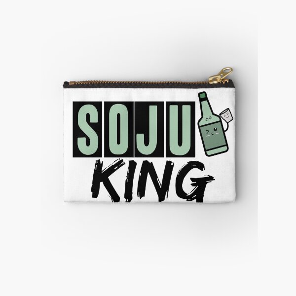 Item preview, Soju King Funny Drinking Korean Birthday Black designed and sold by RainbowPandas.