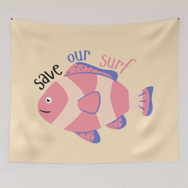 Item preview, Fishie Save Our Surf designed and sold by casualism.