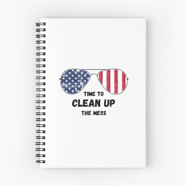 Item preview, Joe Biden "Time To Clean Up The Mess" Aviator Sunglasses Patriotic Political Quote Humor designed and sold by ZEROXCOOL.