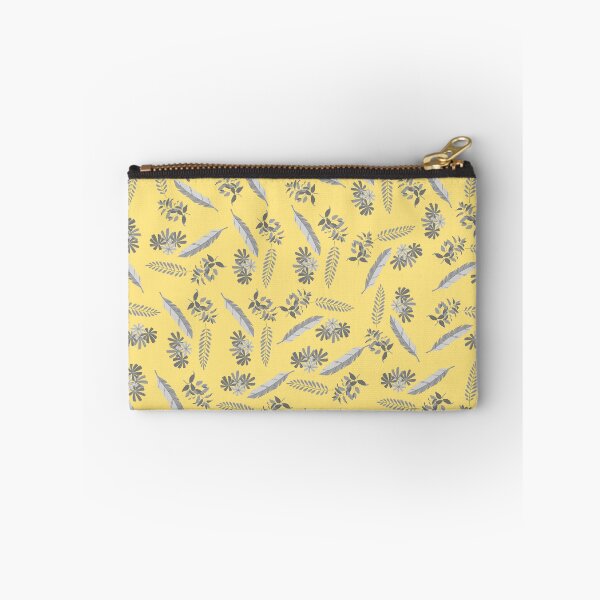 Item preview, Leaves and Flower Yellow and Grey designed and sold by Orchyd.