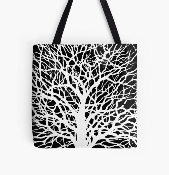 Tree Bolsa estampada de tela