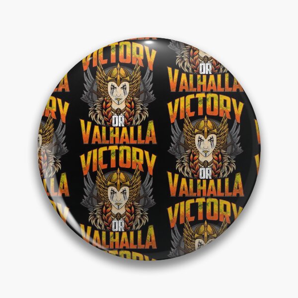 Item preview, Victory Or Valhalla Norse Mythology Viking Warrior Tile Pattern designed and sold by perfectpresents.