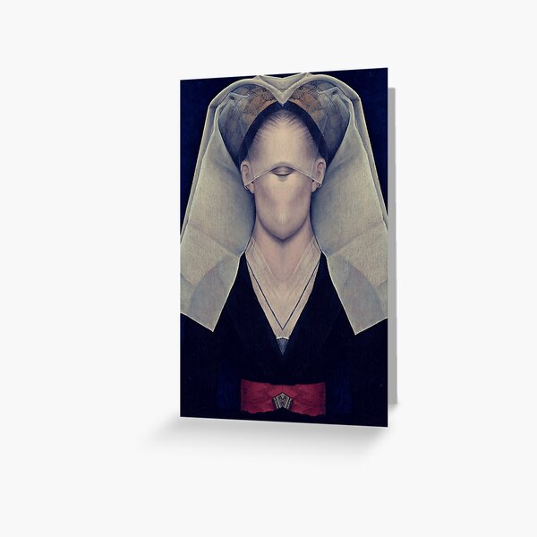 Creepy Nun Greeting Card