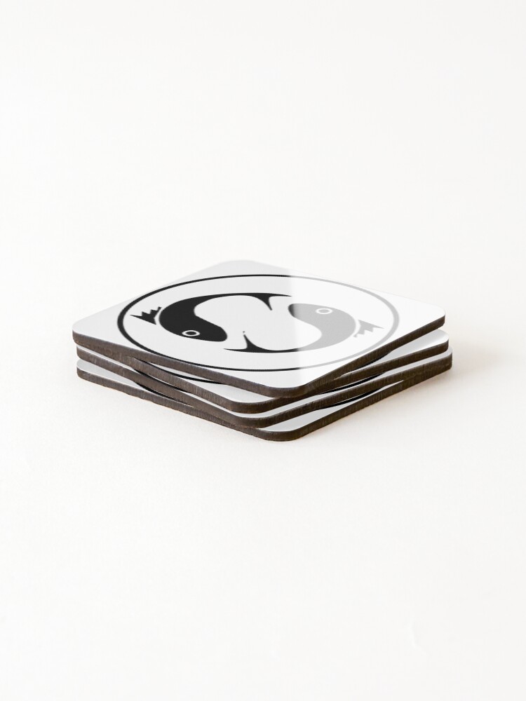 Thumbnail 4 of 5, Coasters (Set of 4), Fish - Strological Sign designed and sold by ThinkHum.