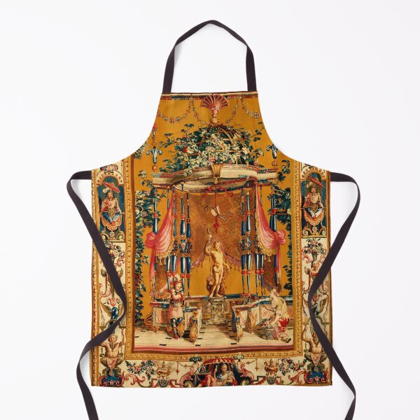 Item preview, Grotesque FrenchTapestry, Offering To Bacchus With Musicians,Grapes ,Flowers,Floral Motifs designed and sold by BulganLumini.