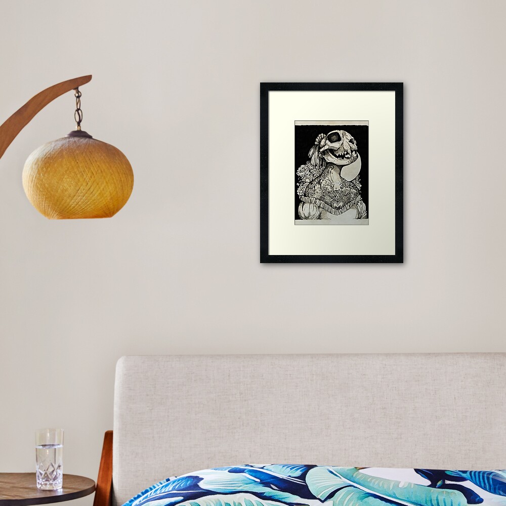 Item preview, Framed Art Print designed and sold by WOLFSKULLJACK.