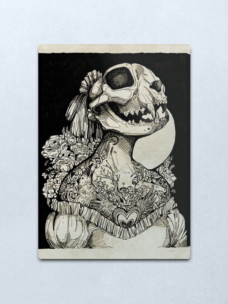 Alternate view of The Tattooed Girl Metal Print