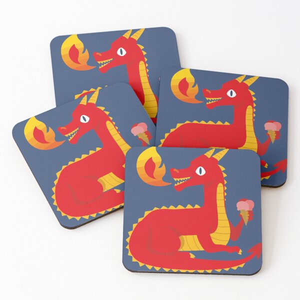 Item preview, Playful Dragon Eating Ice Cream designed and sold by SLAG-Creative.