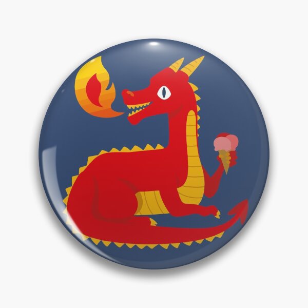 Item preview, Playful Dragon Eating Ice Cream designed and sold by SLAG-Creative.
