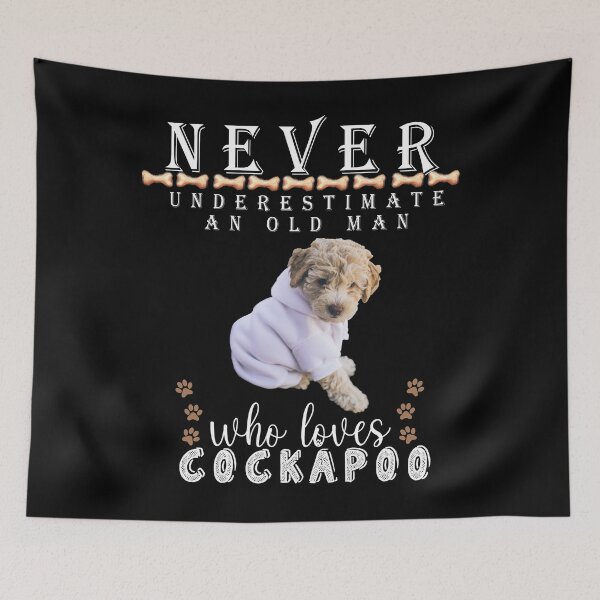 Item preview,  Never underestimate an old man who loves Cockapoo designed and sold by . JustBeUnique ..