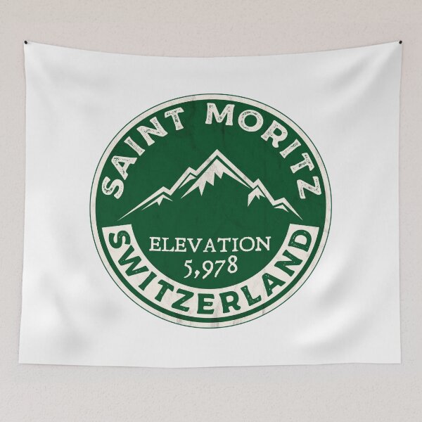 Item preview, Saint Moritz Switzerland Skiing St. Ski designed and sold by DESTINATIONS DECAL.