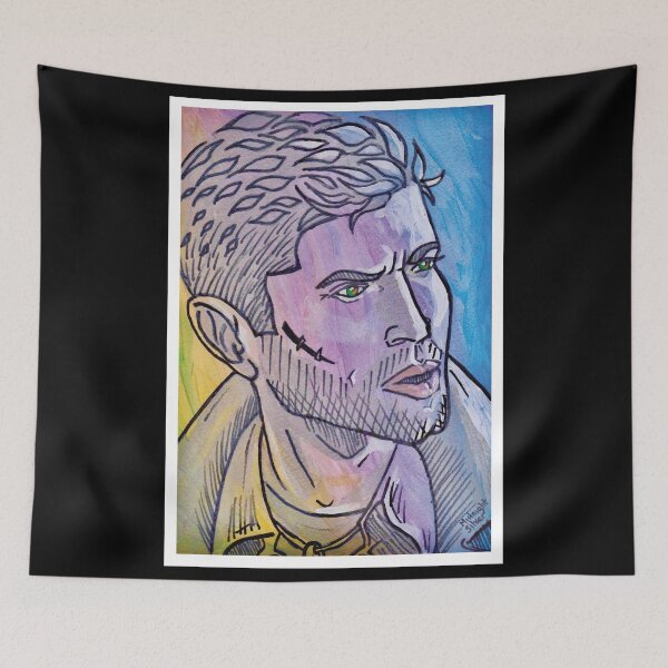 Item preview, Pretty Dean - Acrylic paint and alcohol marker line art designed and sold by MidnightSilver.