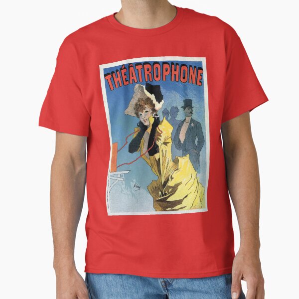 Vista previa del artículo con la obra «1896 Vintage teléfono de teatro francés (teatrófono) por Cheret», diseñado y vendido por aapshop.