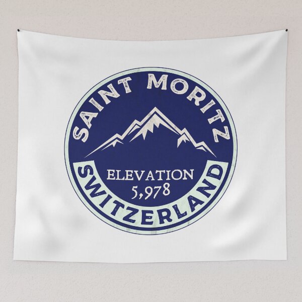 Item preview, Saint Moritz Switzerland Skiing St. Ski designed and sold by DESTINATIONS DECAL.