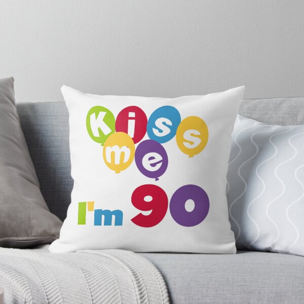 Item preview, Birthday Balloons Kiss Me I'm 90 designed and sold by peacockcards.