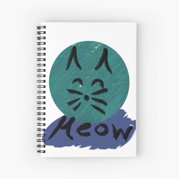 The cat makes meow Spiral Notebook