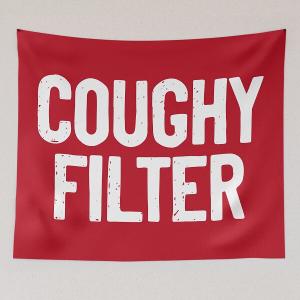 Item preview, Coughy Filter Coffee Pun designed and sold by Sour Soul.
