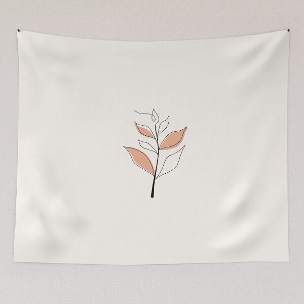 Item preview, Minimalistic Line Art Plant Orange designed and sold by KyraSchwedersky.