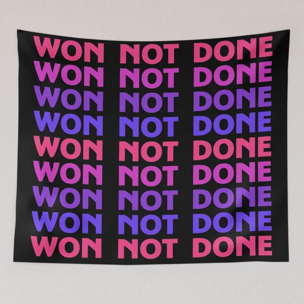 Item preview, Won Not Done Funny Quote Short Joke Husband Wife Friend Gift  designed and sold by cattiktoks1718.