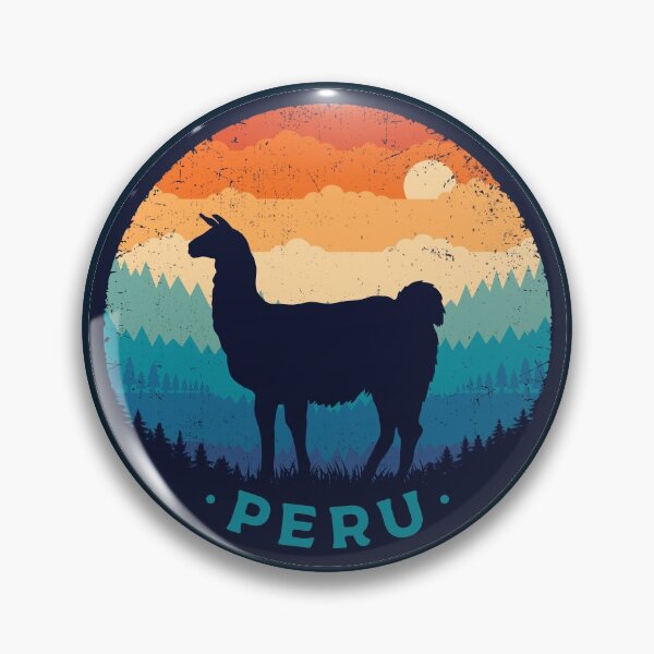 Item preview, Retro Llama - Peru designed and sold by TigerTom Design.