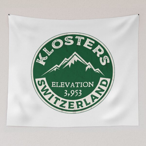 Item preview, Klosters Switzerland Skiing St. Ski Davos designed and sold by DESTINATIONS DECAL.