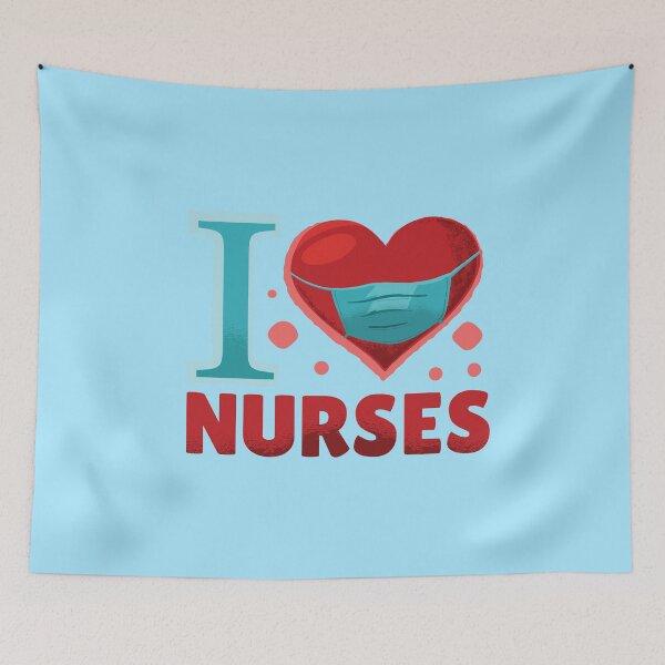Item preview, I love nurses and medical staff designed and sold by Piztees.