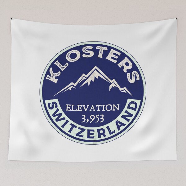 Item preview, Klosters Switzerland Skiing St. Ski Davos designed and sold by DESTINATIONS DECAL.