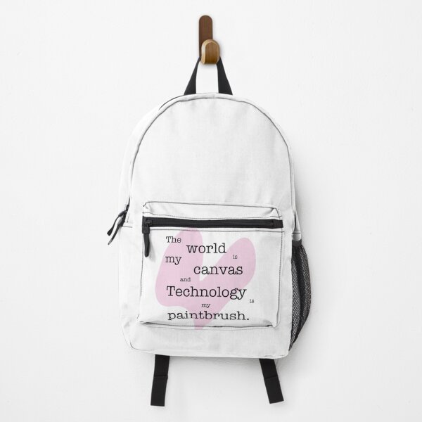 Item preview, The World is my Canvas and Technology is my Paintbrush Quote - Pink designed and sold by UkiahDesigns.