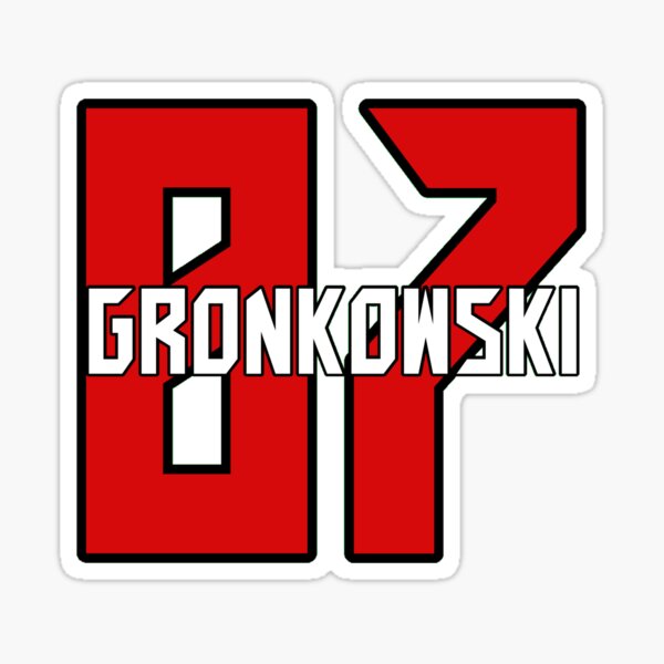 Rob Gronkowski Jersey Sticker for Sale by Tate Breeland