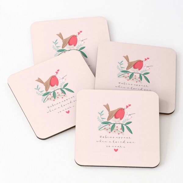 Item preview, Robins appear when a loved one is near print designed and sold by littlecatcreate.