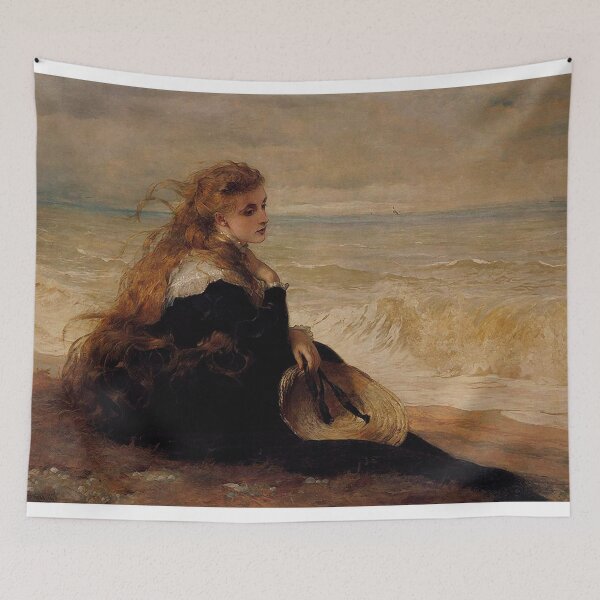 Item preview, On the Seashore by George Elgar Hicks designed and sold by IndieArtDream.