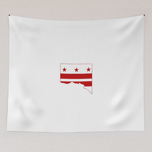 Item preview, Outline of Washington DC With DC Flag designed and sold by brizodesign.